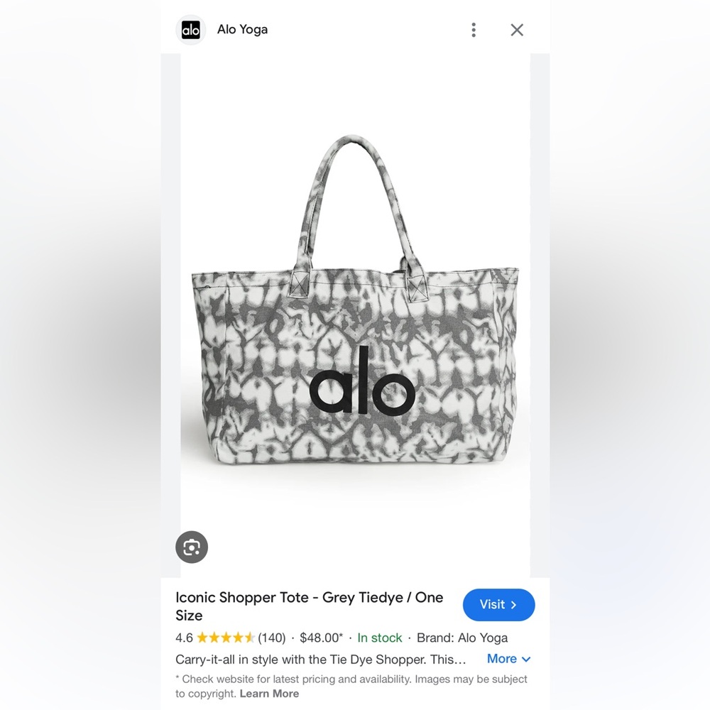 Brand new ALO yoga tote